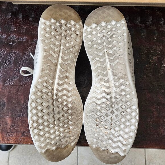 Cole Haan Men's GrandPro Leather Sneakers, Lt Gray, Sz 10 - Picture 7 of 16